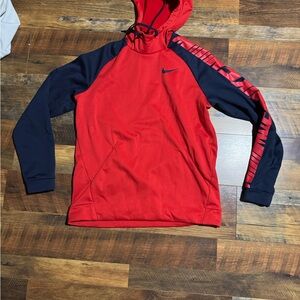 Nike Red and Black Hoodie